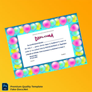 Romania Ministry of Education Diploma for Class I Certificate – High Quality Replacement Template Romania Ministry of Education Diploma for Class I Certificate – High Quality Replacement Template