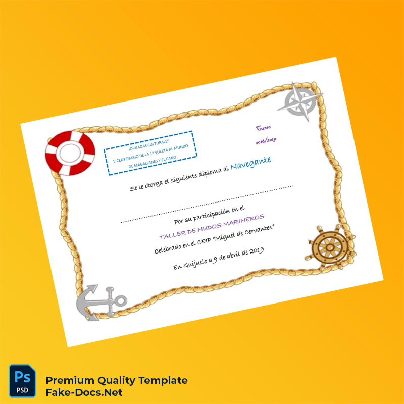 Spain CEIP Miguel de Cervantes Diploma Template – High Quality Replacement Template Spain CEIP Miguel de Cervantes Diploma Template – High Quality Replacement Template