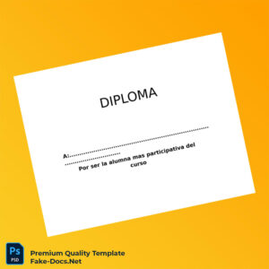 Spain Diploma de Student Participation Template – High Quality Replacement Template 2 Page Spain Diploma de Student Participation Template – High Quality Replacement Template 2 Page