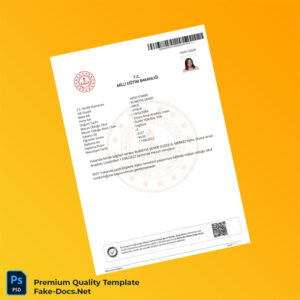 Turkey Düzce Arsals Anadolu High School High School Diploma Template – High Quality Replacement Template Turkey Düzce Arsals Anadolu High School High School Diploma Template – High Quality Replacement Template