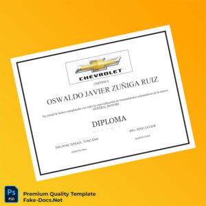 USA General Motors Diploma in Automatic Transmissions – High Quality Replacement Template USA General Motors Diploma in Automatic Transmissions – High Quality Replacement Template