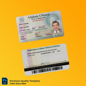 afghanistan citizen proof of registration card psd template template printable template 300x300 - driver licence, passport, utility bill psd temolate