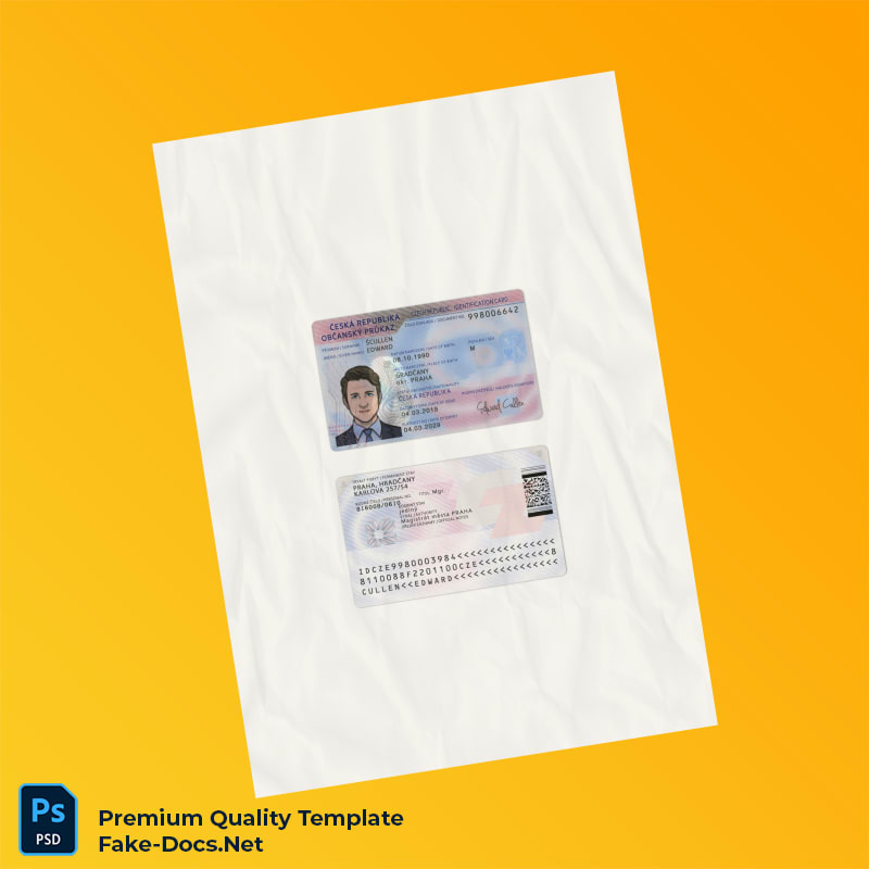 driver licence, passport, utility bill psd temolate czech republic id card psd template v1 - driver licence, passport, utility bill psd temolate